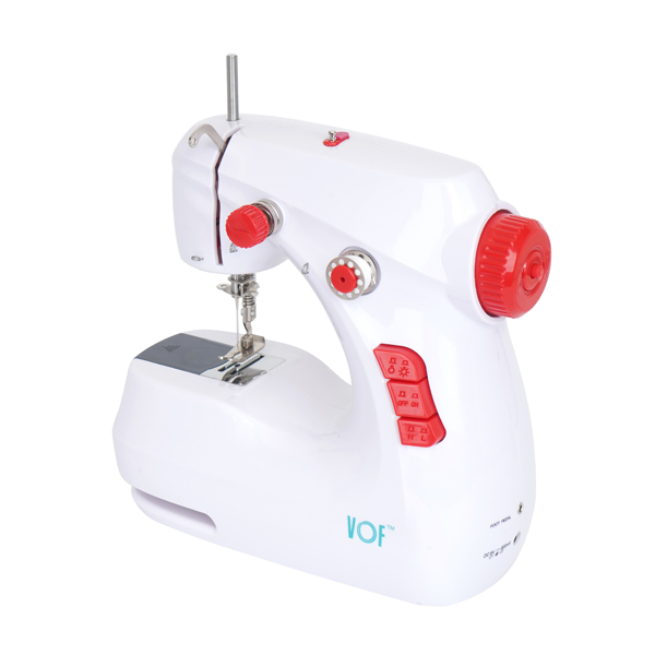 SM-211 Mini Electric Sewing Machine White Red