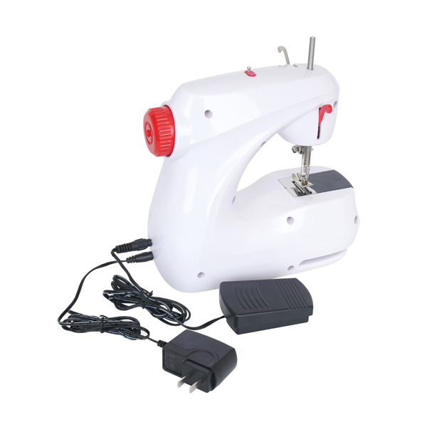 SM-211 Mini Electric Sewing Machine White Red