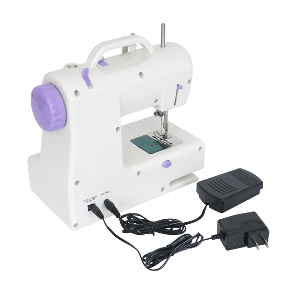 SM-318 Mini Electric Sewing Machine white purple