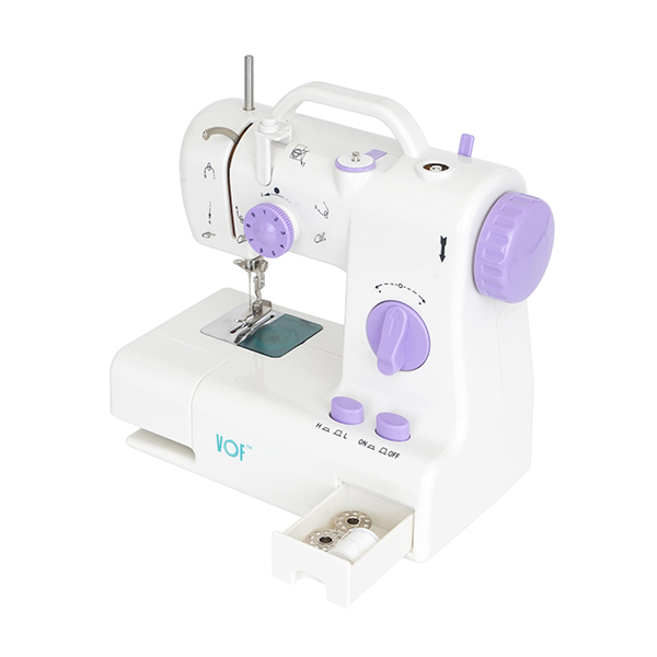 SM-318 Mini Electric Sewing Machine white purple-6