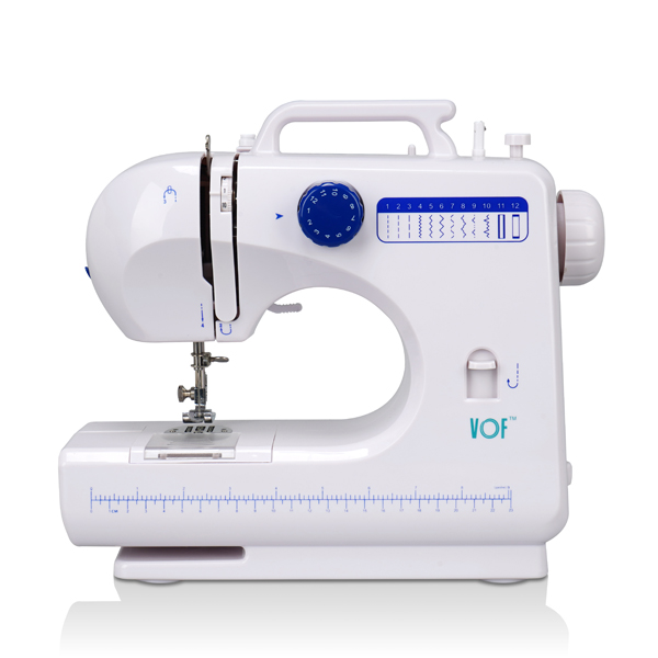 SM-506 Multifunctional Household Electric Sewing Machine White + Blue