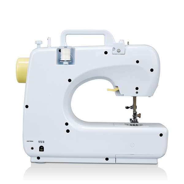 SM-508 Multifunctional Household Electric Sewing Machine White + Yellow