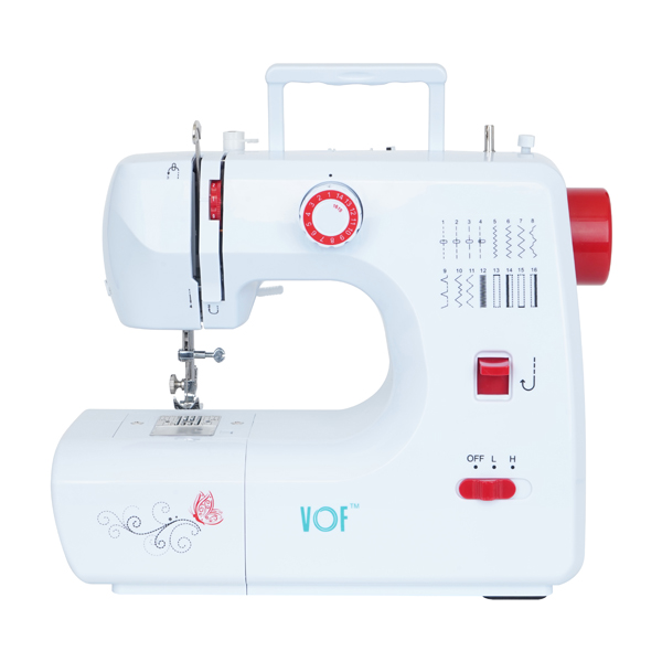 SM-700 Multifunctional Household Electric Sewing Machine White + Red