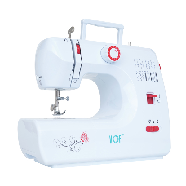 SM-700 Multifunctional Household Electric Sewing Machine White + Red