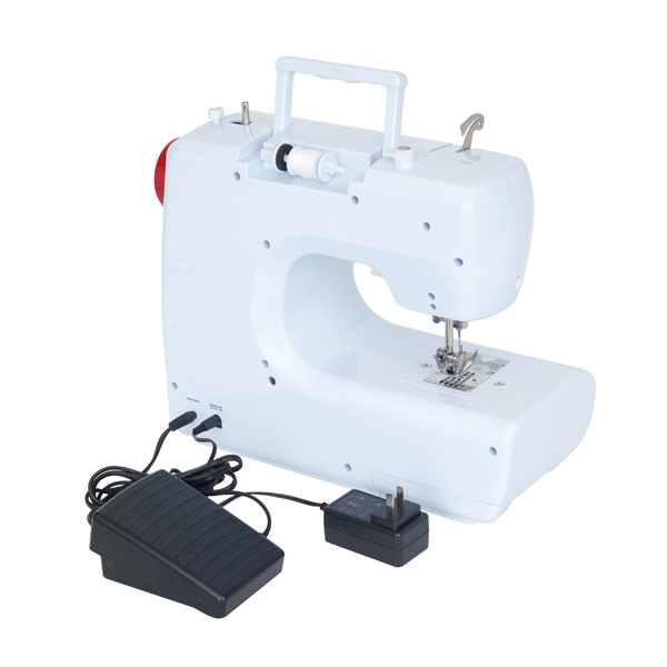 SM-700 Multifunctional Household Electric Sewing Machine White + Red