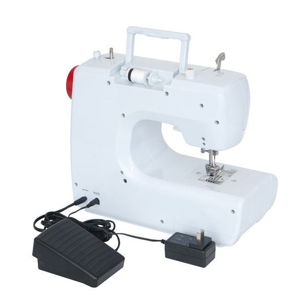 SM-700 Multifunctional Household Electric Sewing Machine White and red single row stitch